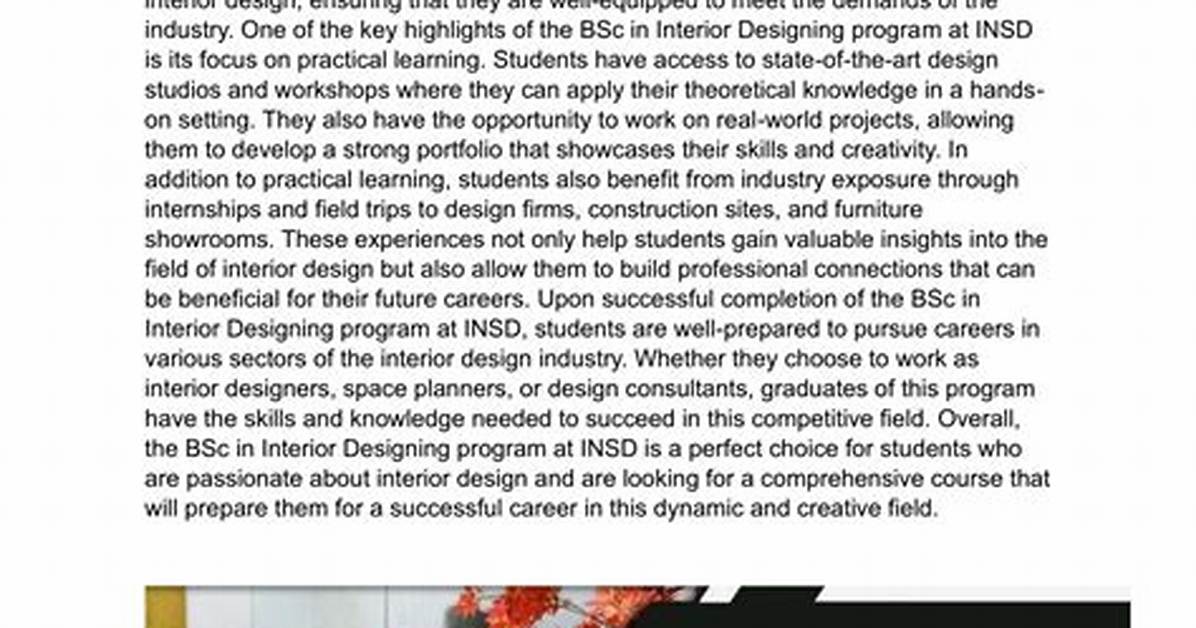Can I Do Interior Designing with Bsc?