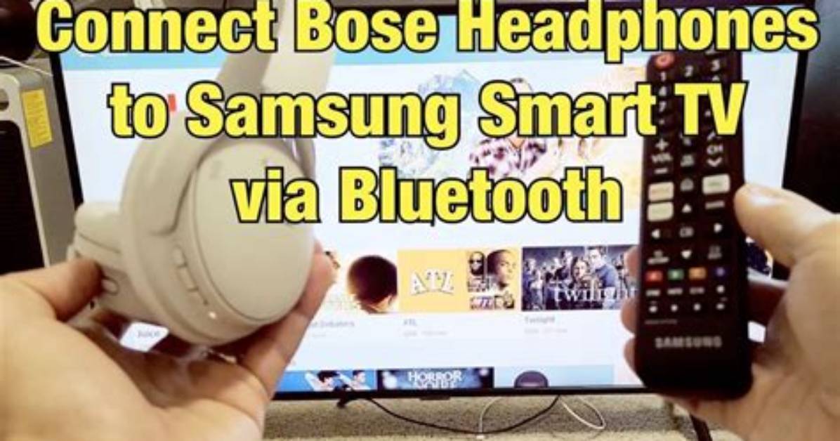 Can You Connect Bose Headphones to Samsung Soundbar?