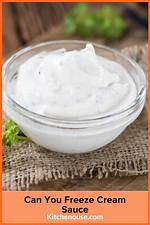 Can You Freeze a Sauce with Cream in It?