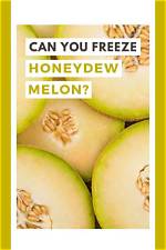 Can You Freeze Fresh Honeydew Melon?