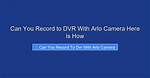 Can You Record from One Dvr to Another?