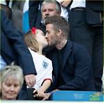 David Beckham Kisses Daughter Harper, 9, on the Lips in New Pic 1 Year After Facing Backlash for It