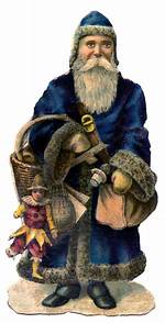 Did Santa Ever Wear Blue?