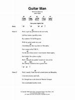 Elvis Presley’s Guitar Man Lyrics