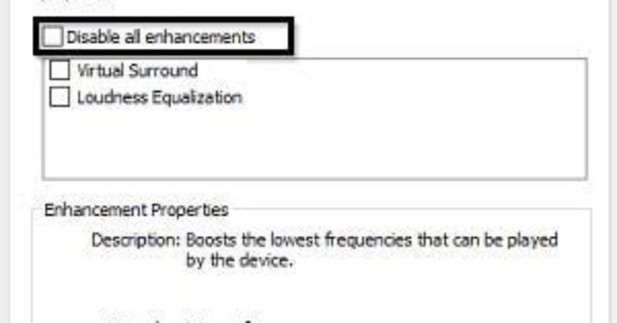 How Do I Access Audio Enhancements?