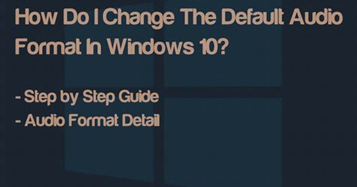 How Do I Change My Default Audio Output on Apple Tv?
