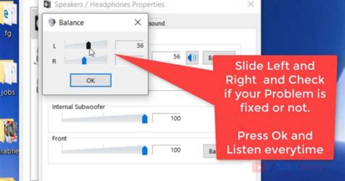 How Do I Fix Left and Right Audio?