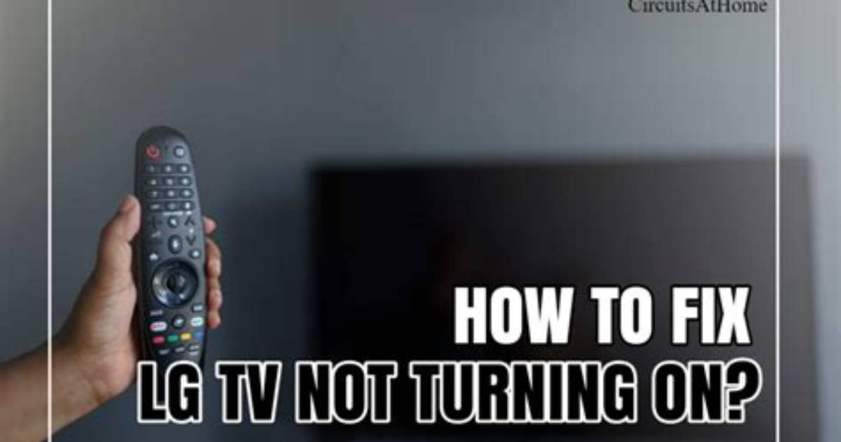 How Do I Fix My Lg Tv After Power Surge?