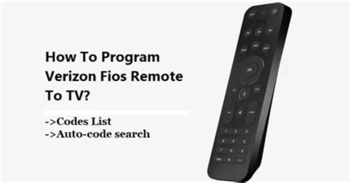 How Do I Program My Verizon Fios Remote to My Sharp Tv?