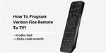 How Do I Program My Verizon Fios Remote to My Sharp Tv?