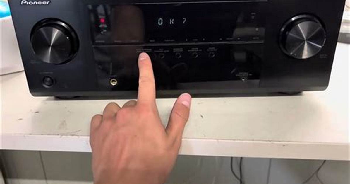 How Do I Reset My Pioneer Vsx Ax4Asi?