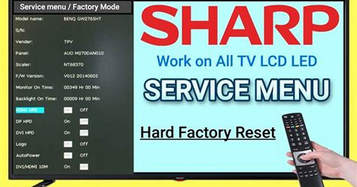 How Do I Reset My Sharp Lc?