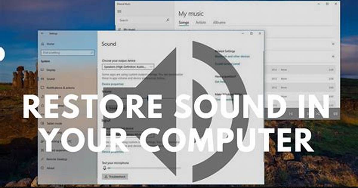 How Do I Restore Sound on My Computer?