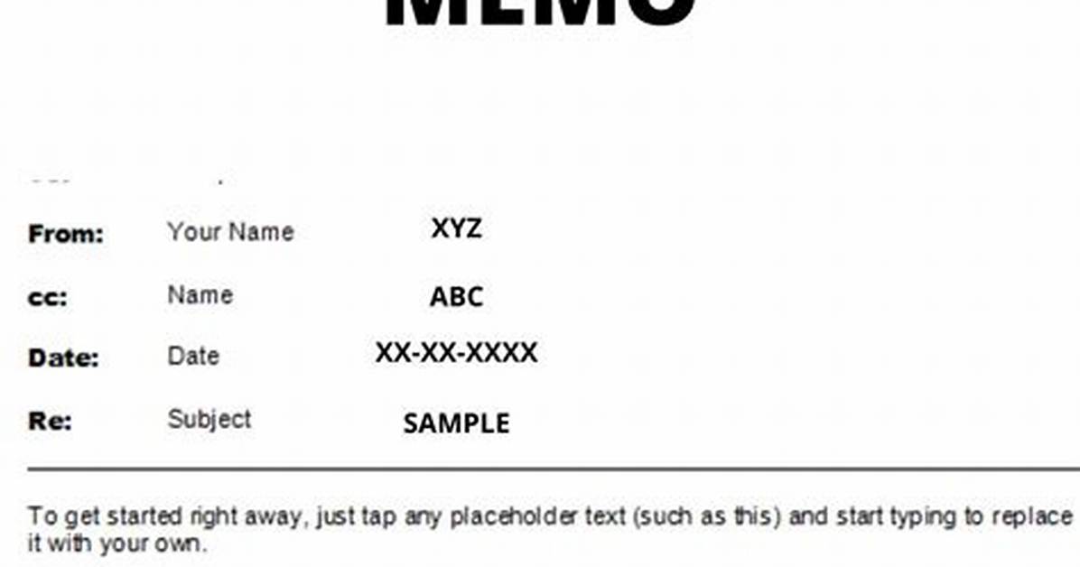 How Do You Make a Memorandum?