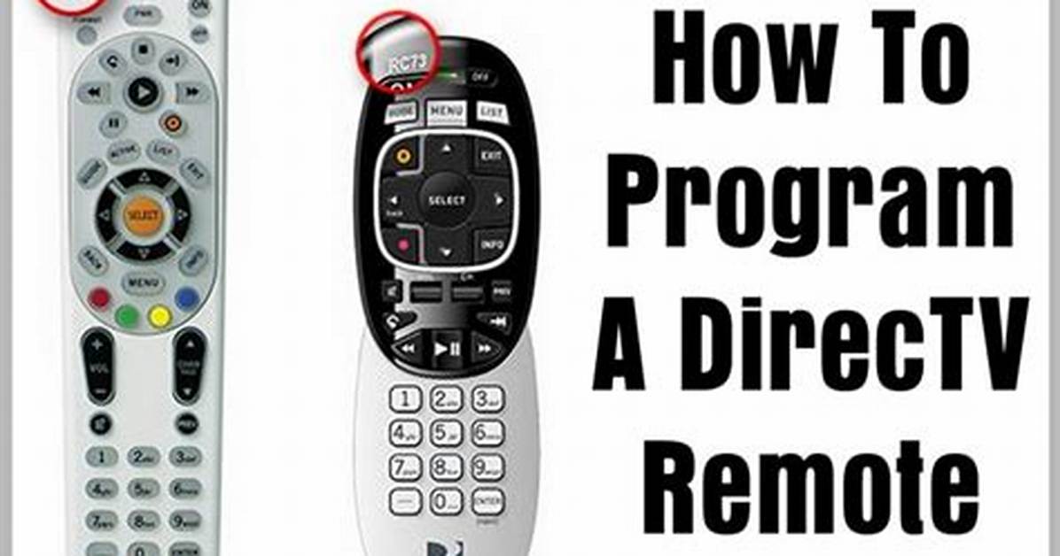 How Do You Program a Directv Remote with a Code?
