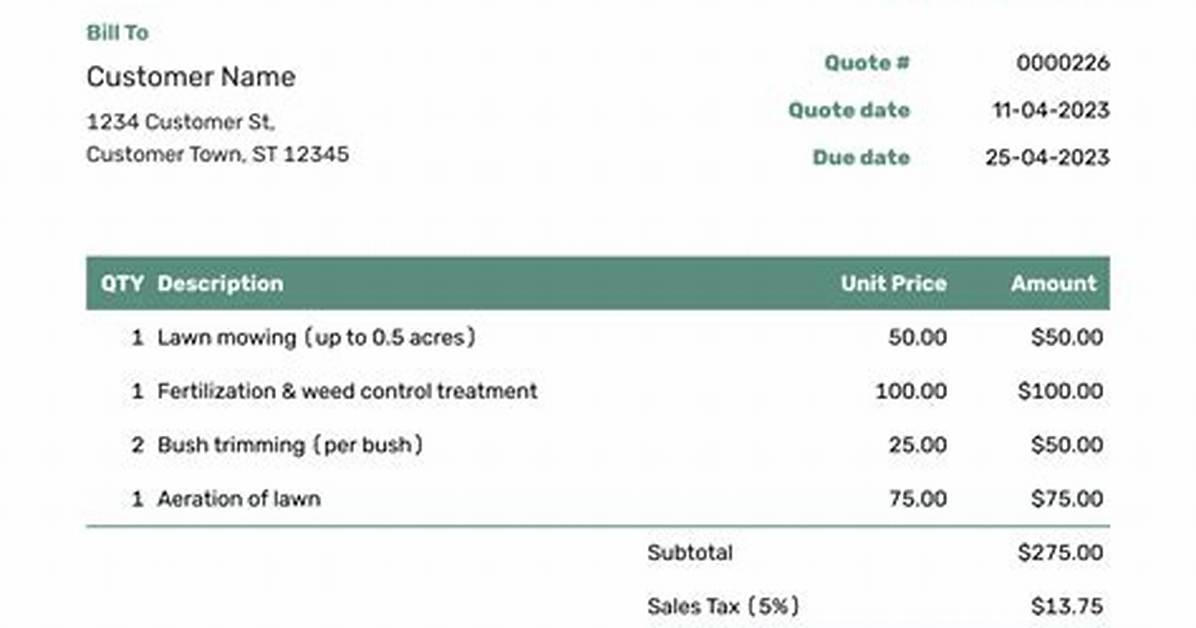 How Do You Quote a Lawn Care Job?