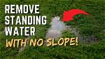 How Do You Remove Standing Water from Concrete?