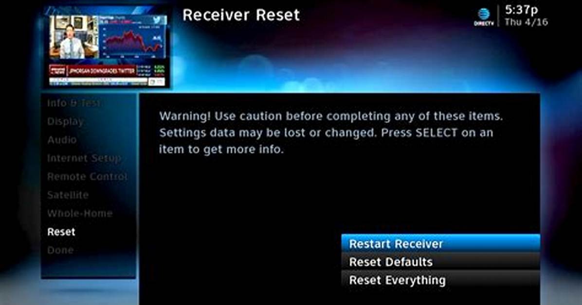How Do You Reset a Lifestart Receiver?