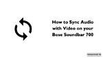 How Do You Sync a Bose Soundbar Remote?