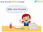 How Do You Write 9000 in English?