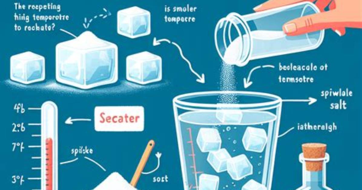 How Does Adding Salt into Ice Affect the Freezing Point and the Time It Takes to Freeze the Ice Cream to Be Made?