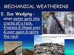 How Does Ice Wedging Break Down Rocks?
