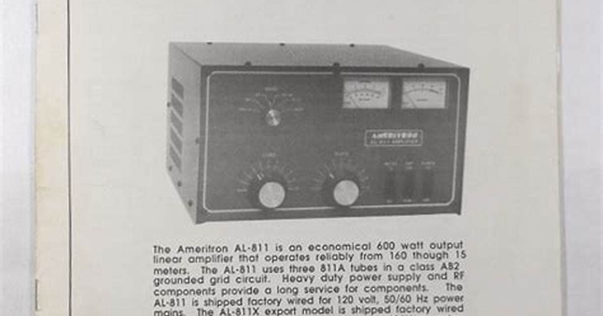 How Does the Ameritron Al-811 Linear Amplifier Work?