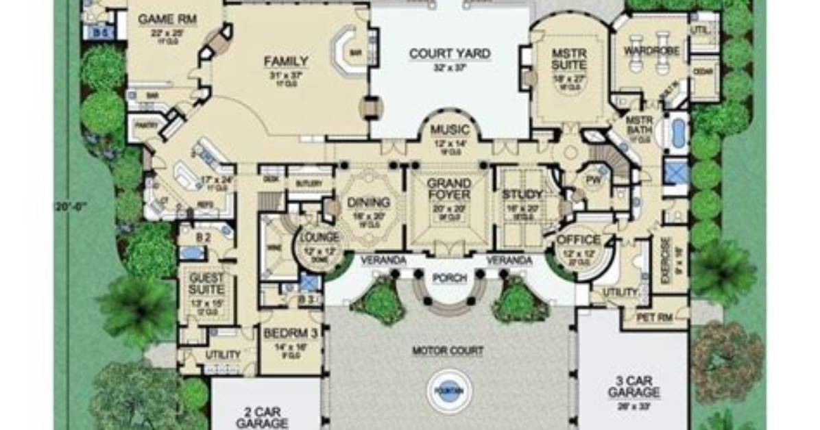 How Many Rooms Do Mansions Have?