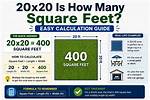 How Many Square Feet Is 20 X15?