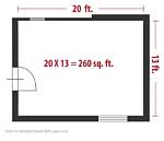How Many Square Feet Is 25 50 Feet?