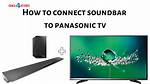 How to Connect a Panasonic Sound Bar to a Pc?