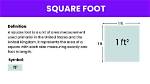 How to Convert Square Foot to Feet Squared?