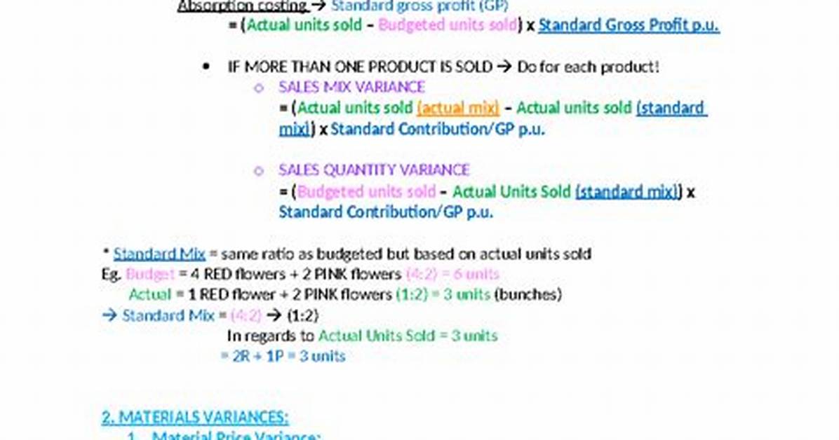 How to Do a Standard Costing and Variance Analysis?