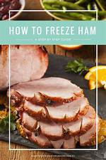 How to Freeze Cooked Ham