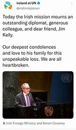 Ireland at Un: Jim Kelly Cause of Death, Wife, Children, Obituary
