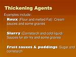 What Are the 4 Thickening Agents?