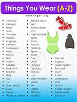 What Can You Wear Beginning with Z?