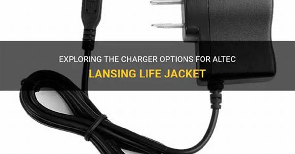 What Charger Does Altec Lansing Use?