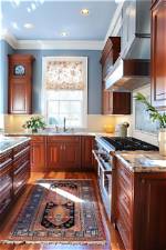 What Color Goes Good with Blue Cabinets?