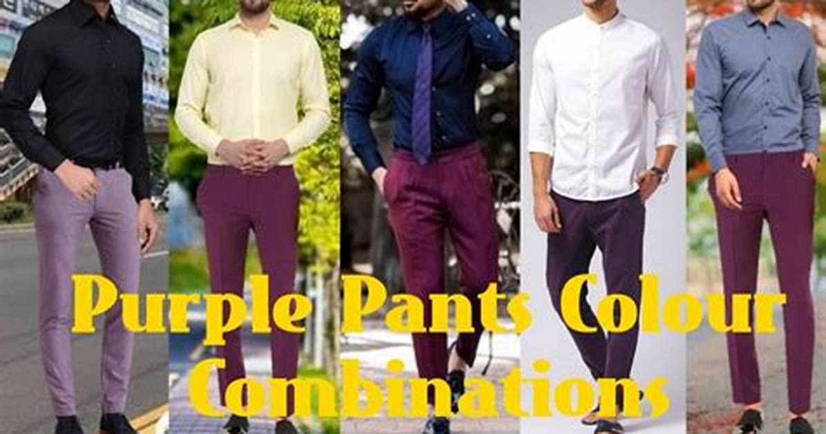 What Colour Goes with Purple Pants?