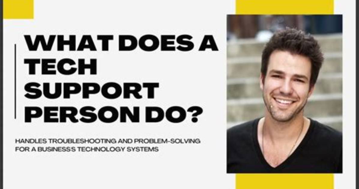 What Does a Tech Support Do?