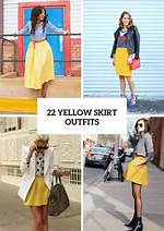 What Goes Good with Yellow Skirt?
