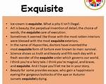 What Is Exquisite Sentence?
