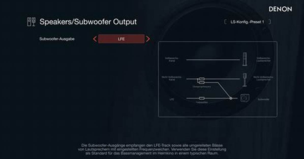 What Is Lfe on Denon Receiver?