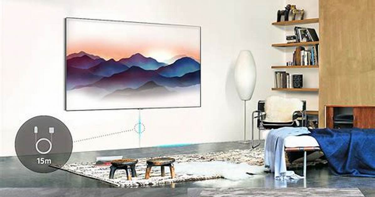 What Is Near Invisible Cable for Samsung Qled Tv?