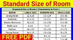 What Is the Standard Size of Room?