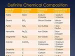 Which Minerals Have a Definite Composition?