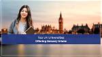 Which Universities in Uk Offer January Intake?