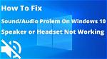 Why Are My Built in Speakers Not Working?