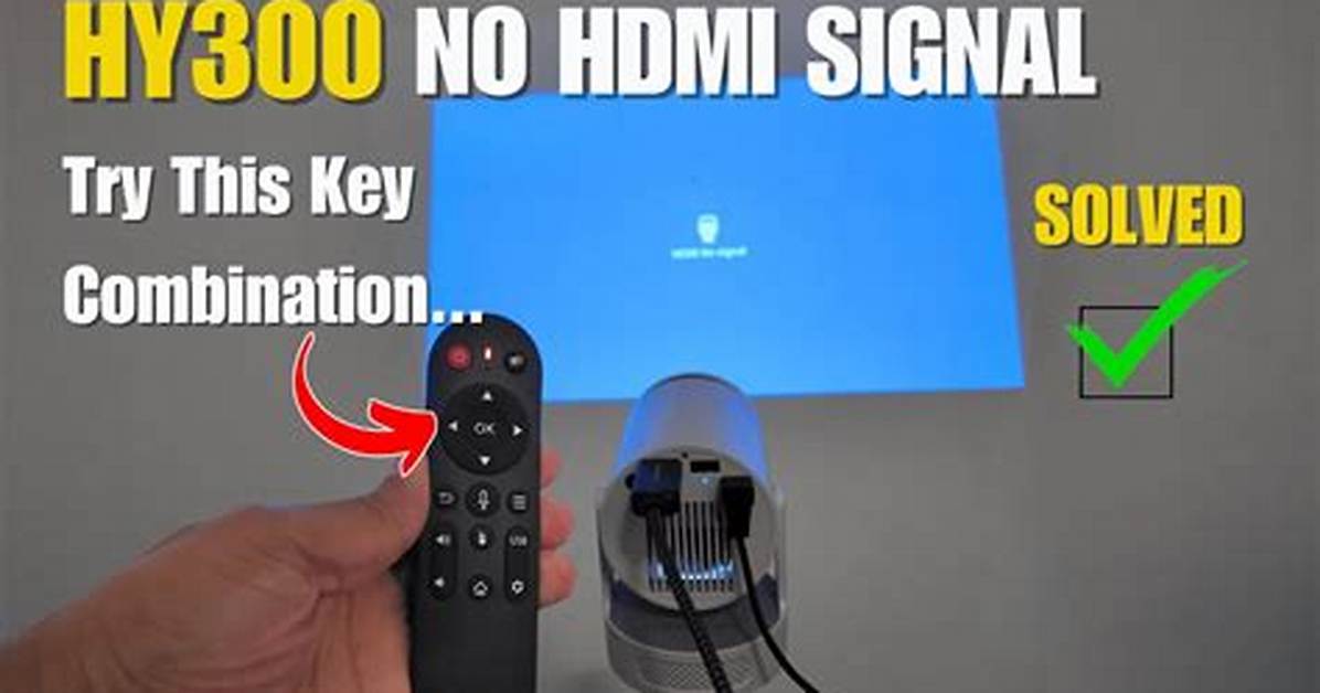 Why Does My Projector Says Hdmi No Signal?